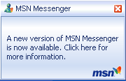 MSN screenshot